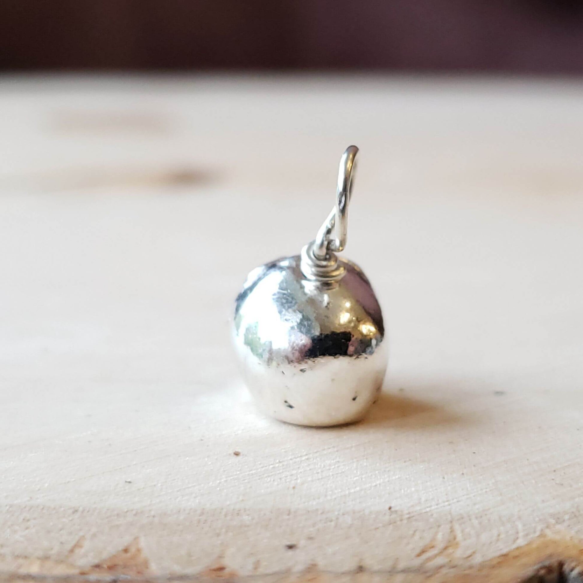 silver sugar skull charm