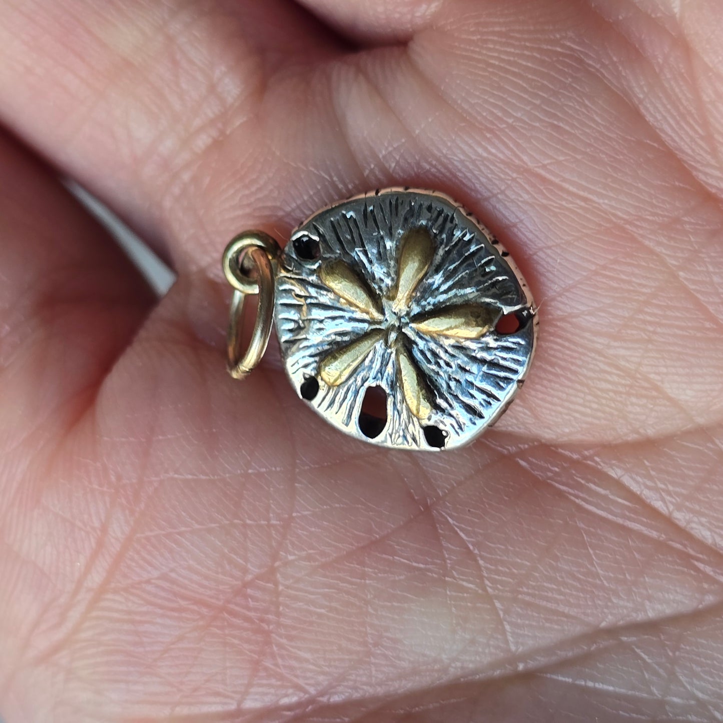 Silver Sand Dollar Charm