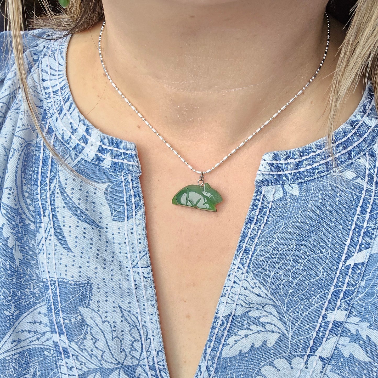 jade rat charm