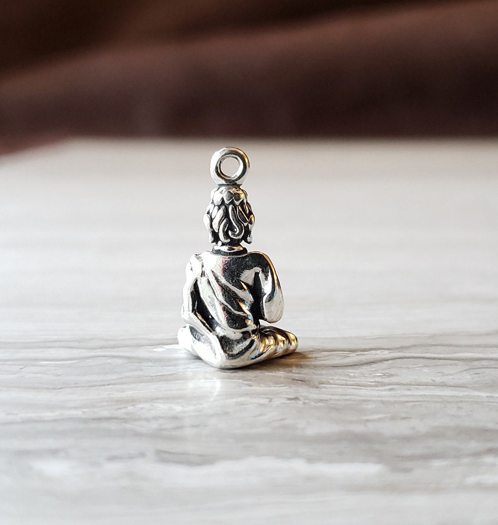 silver goddess Guan Yin pendant