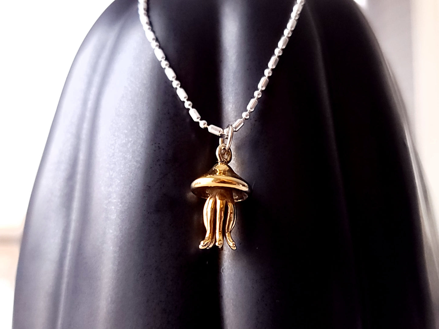 jellyfish gold charm