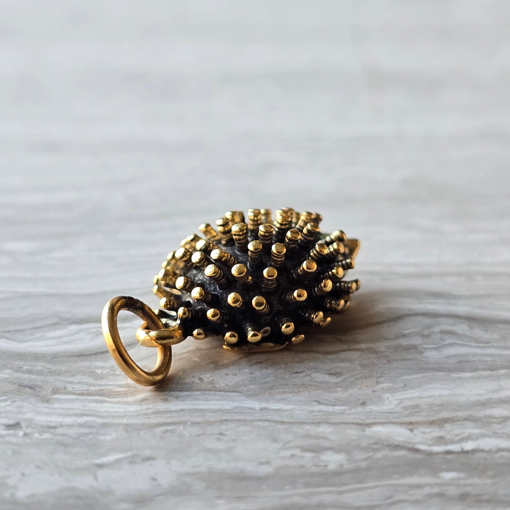 Gold Hedgehog Charm