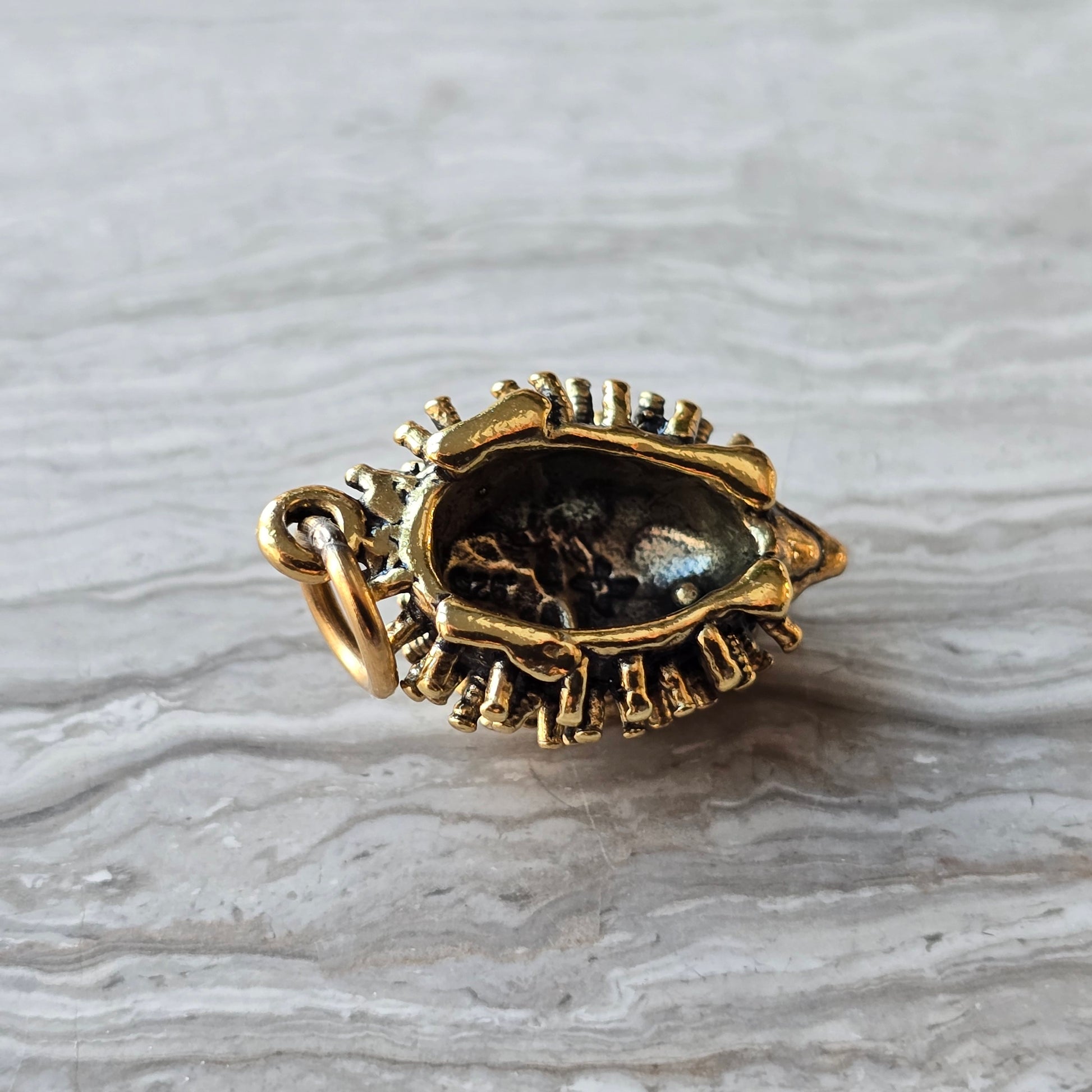 Gold Hedgehog Charm
