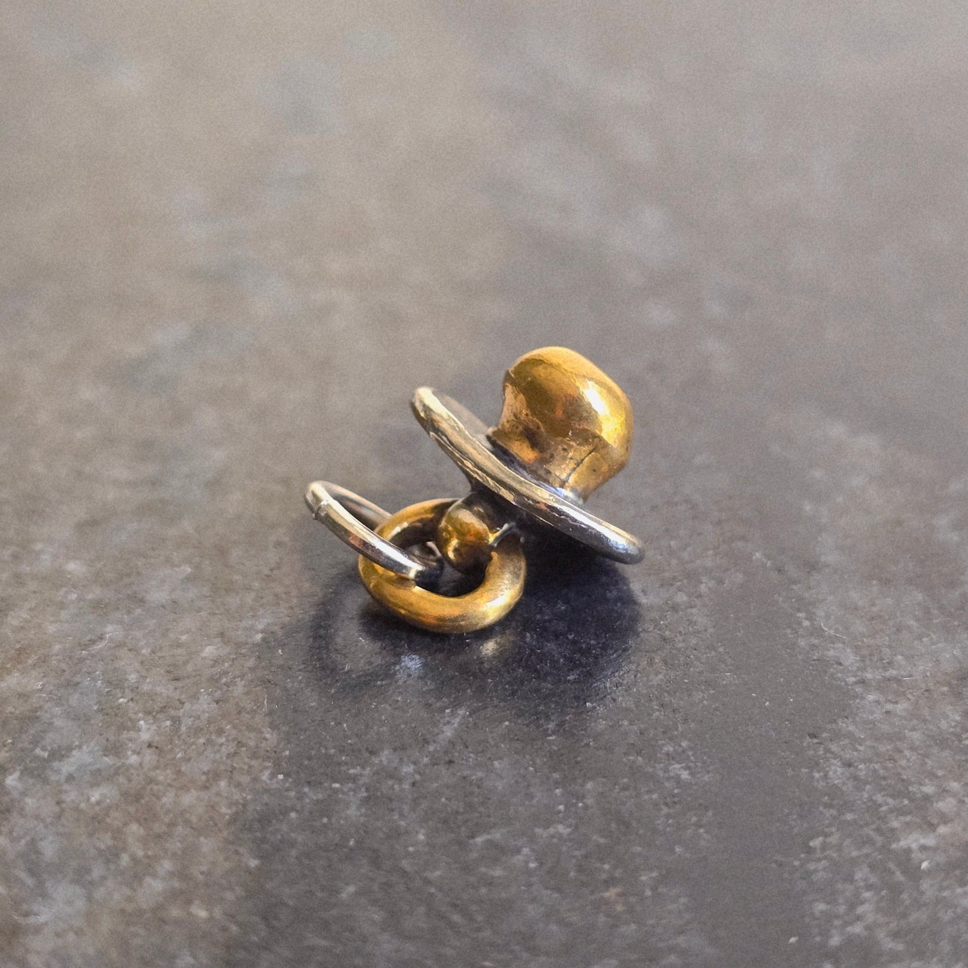 Silver baby pacifier southern charm pendant