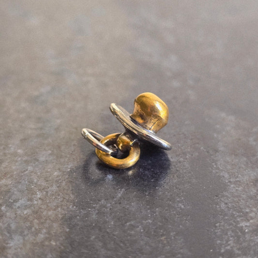 Silver baby pacifier southern charm pendant