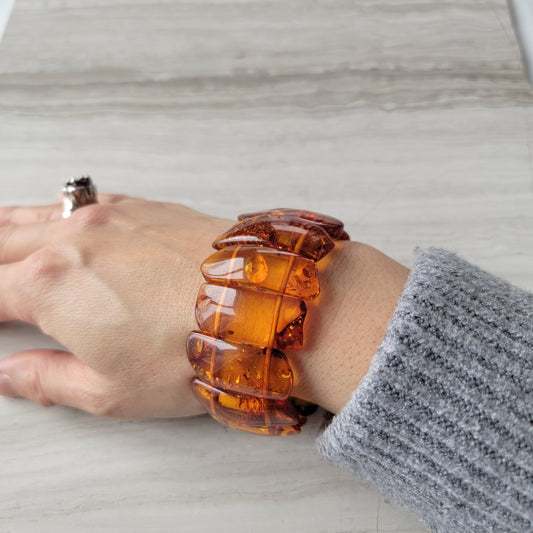 large baltic amber bracelet