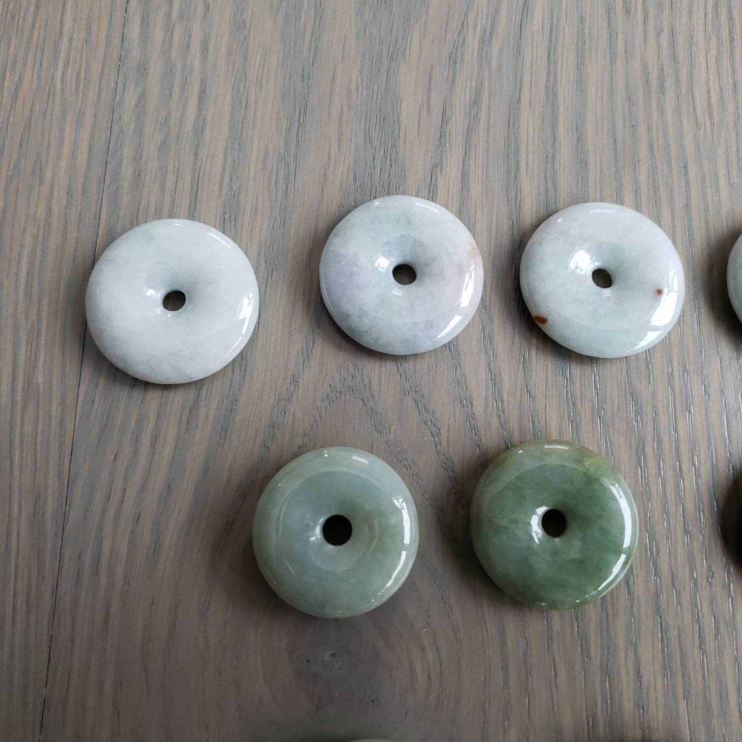 genuine jade pi donut pendants
