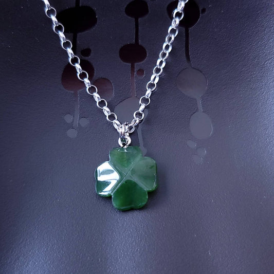 jade 4 leave clover charm