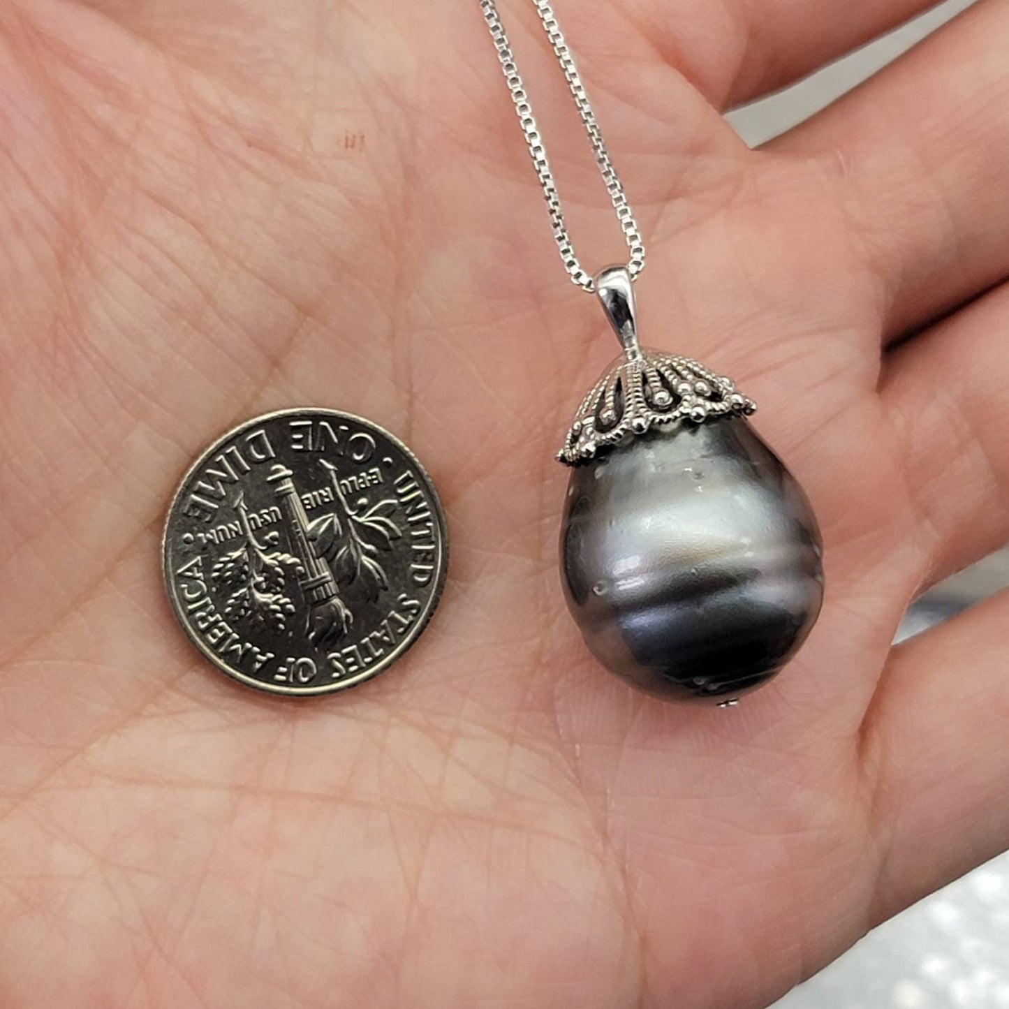 baroque tahitian pearl necklace