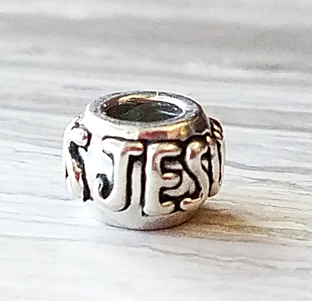 jesus braclet charm bead