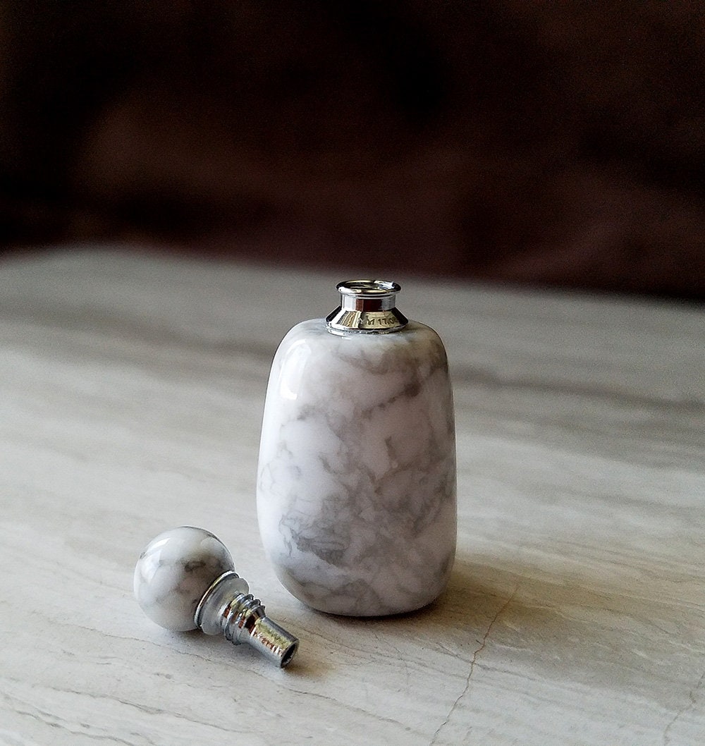 gemstone aromatherapy necklace white turquoise