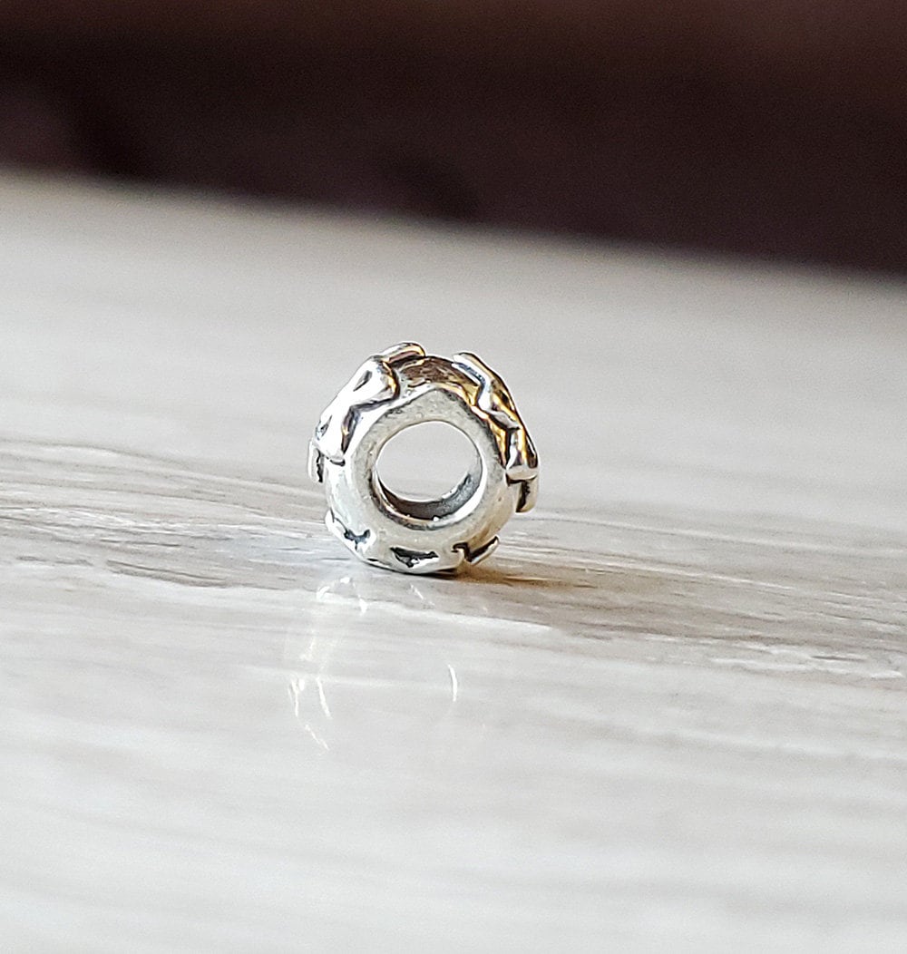 Silver Star of David Bracelet Spacer Bead