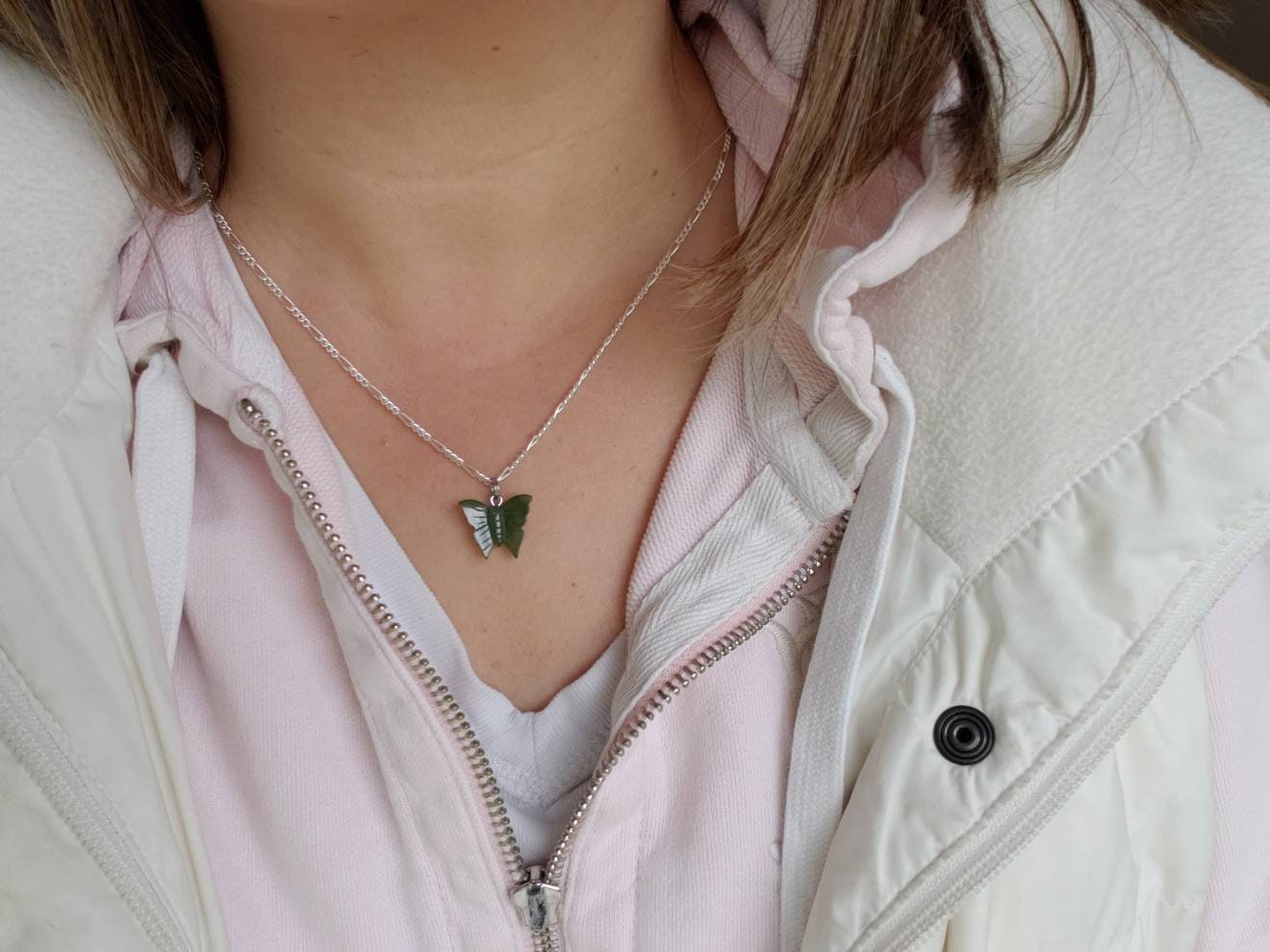 jade butterfly charm