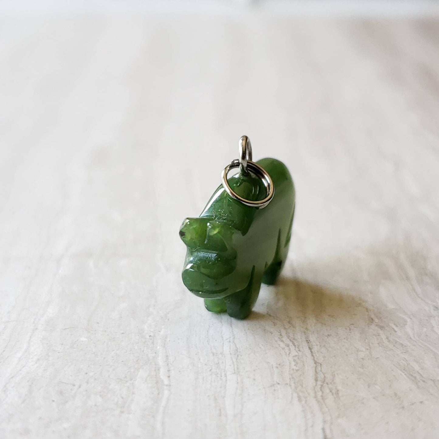 jade pig charm