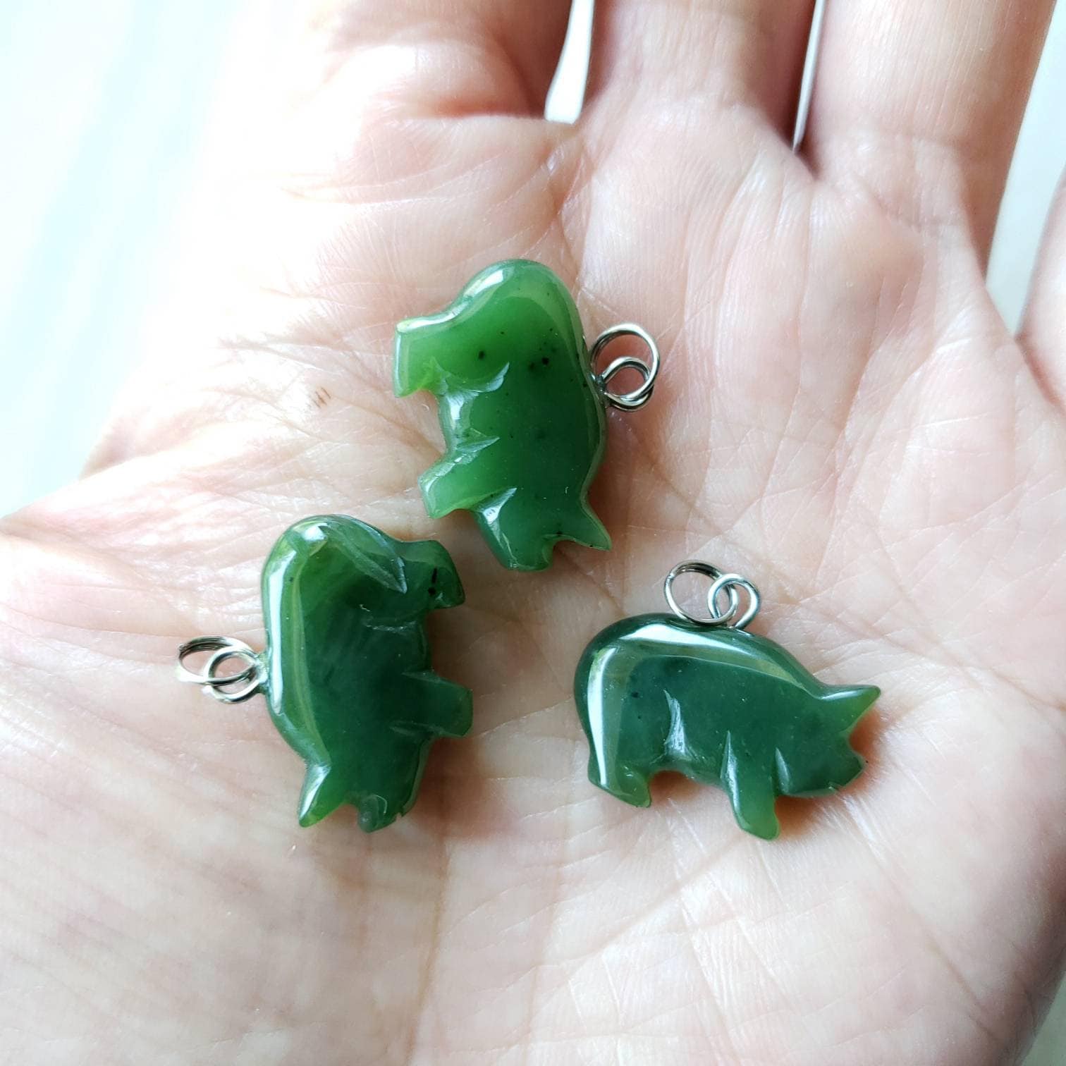 Jade 2025 pig pendant