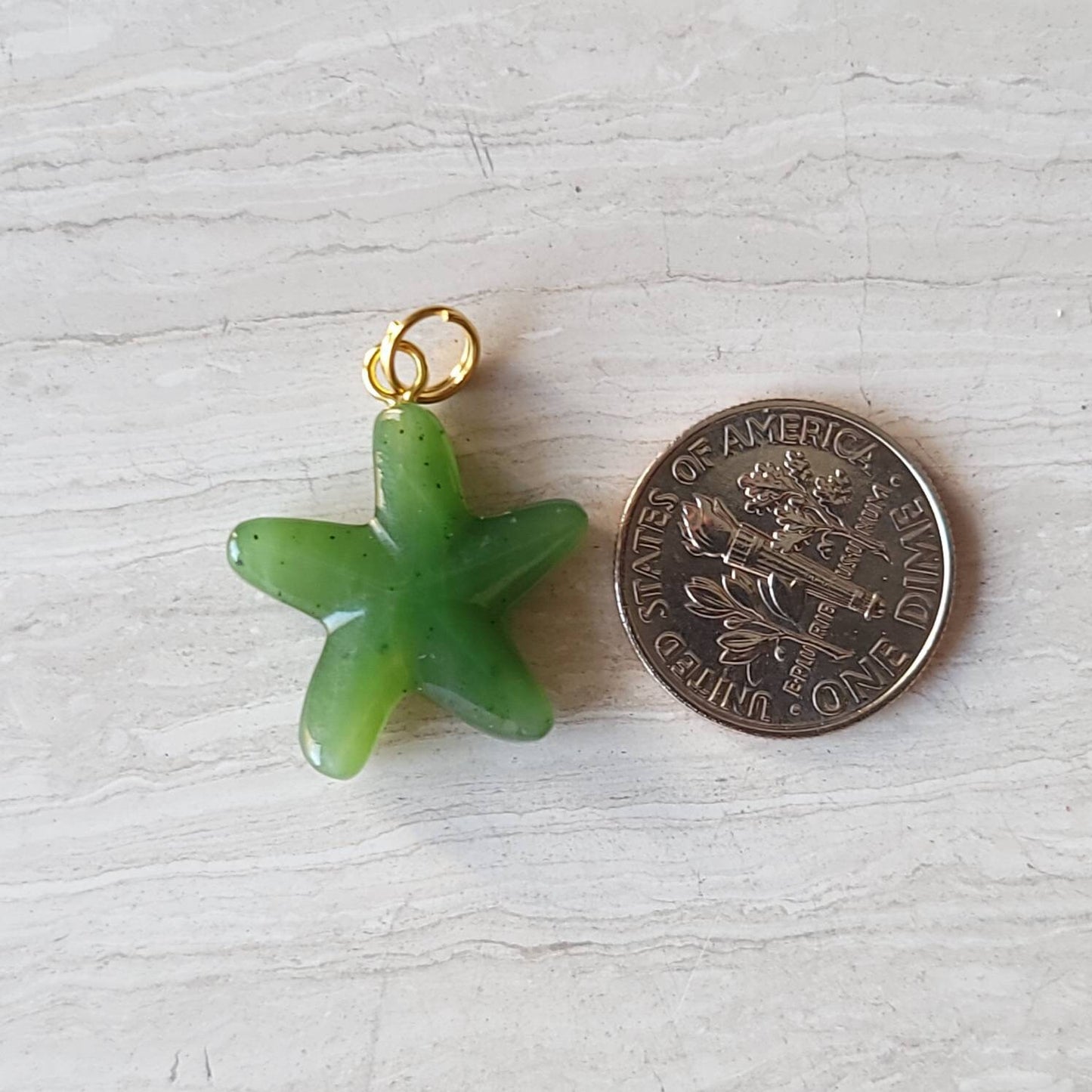 jade starfish charm