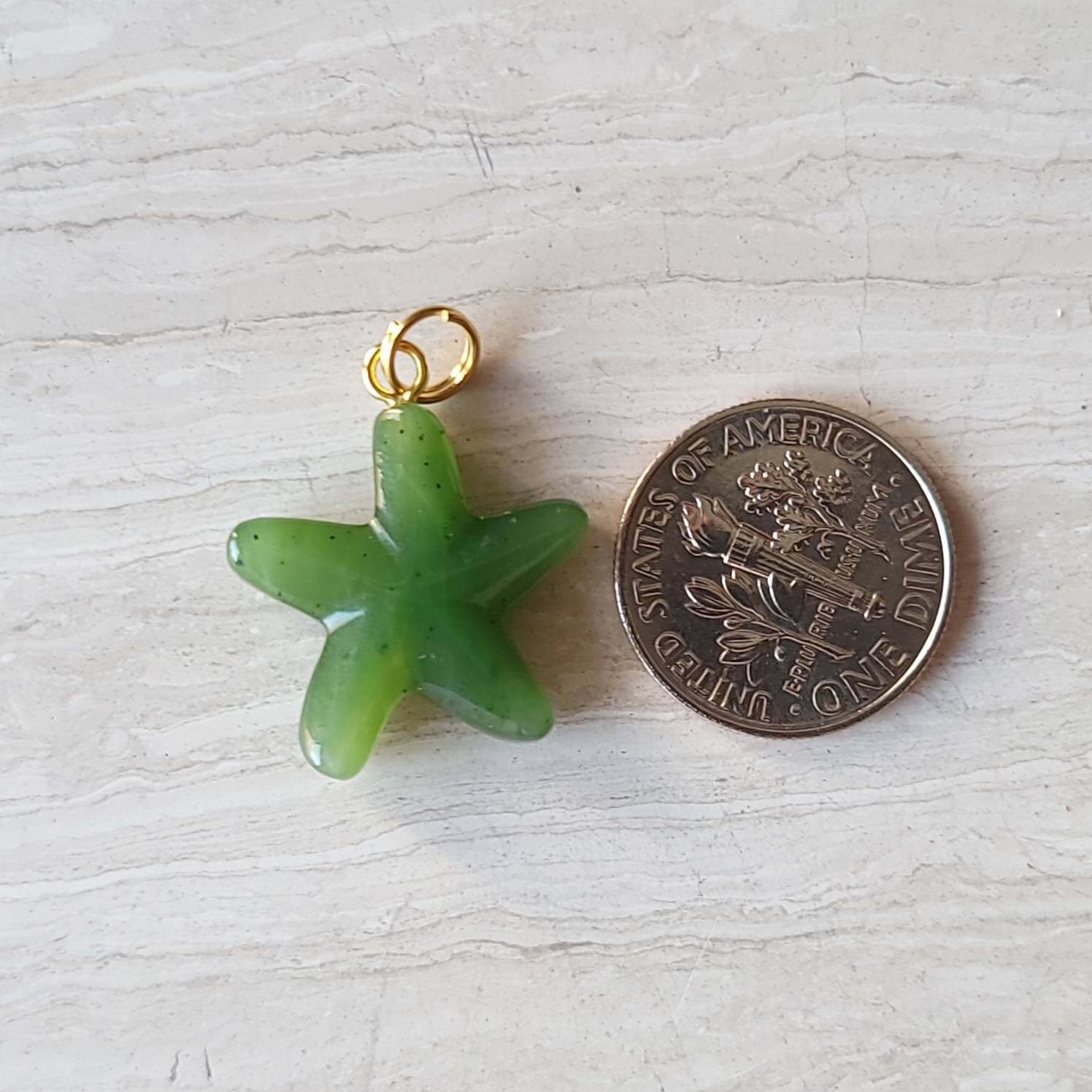 jade starfish charm