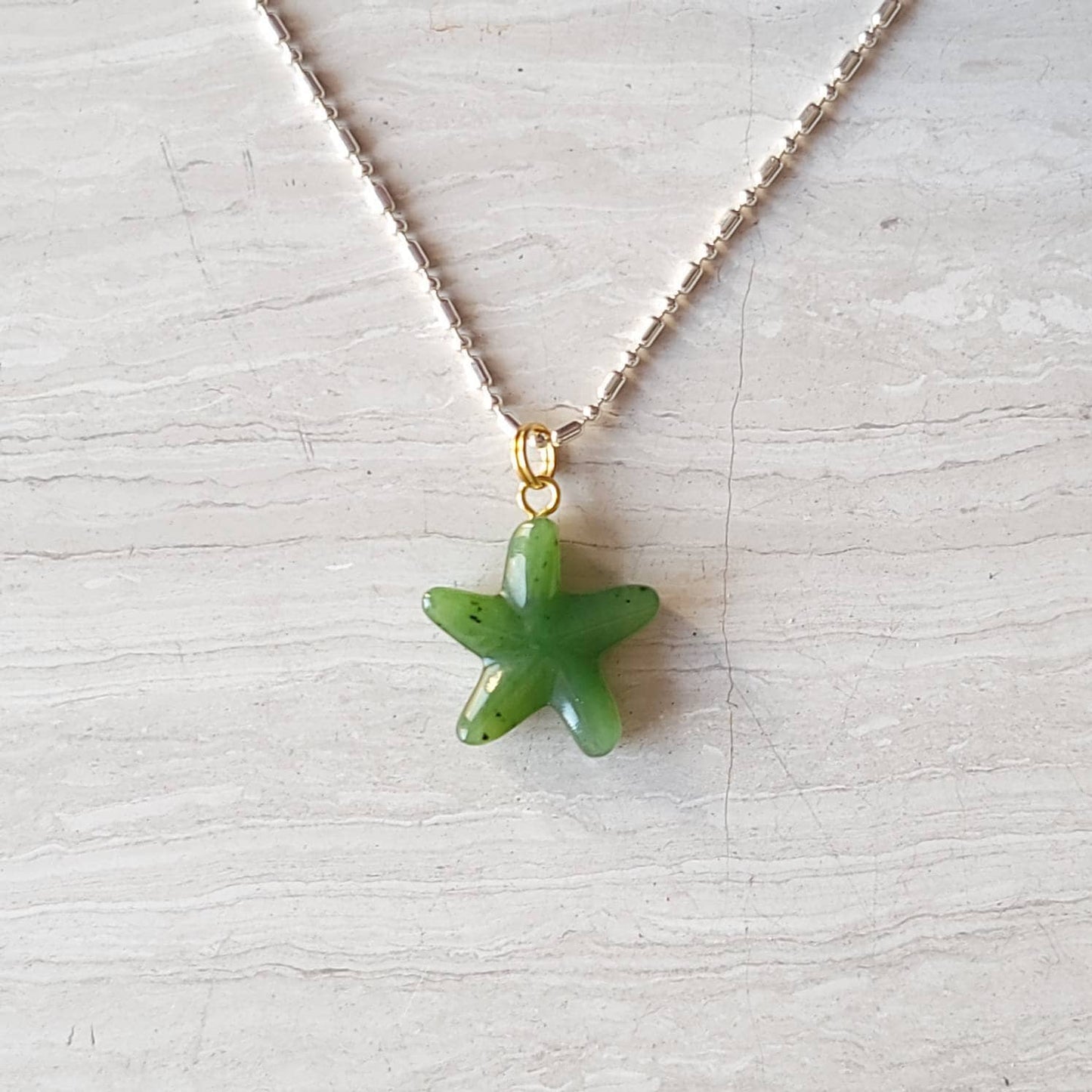 jade starfish charm