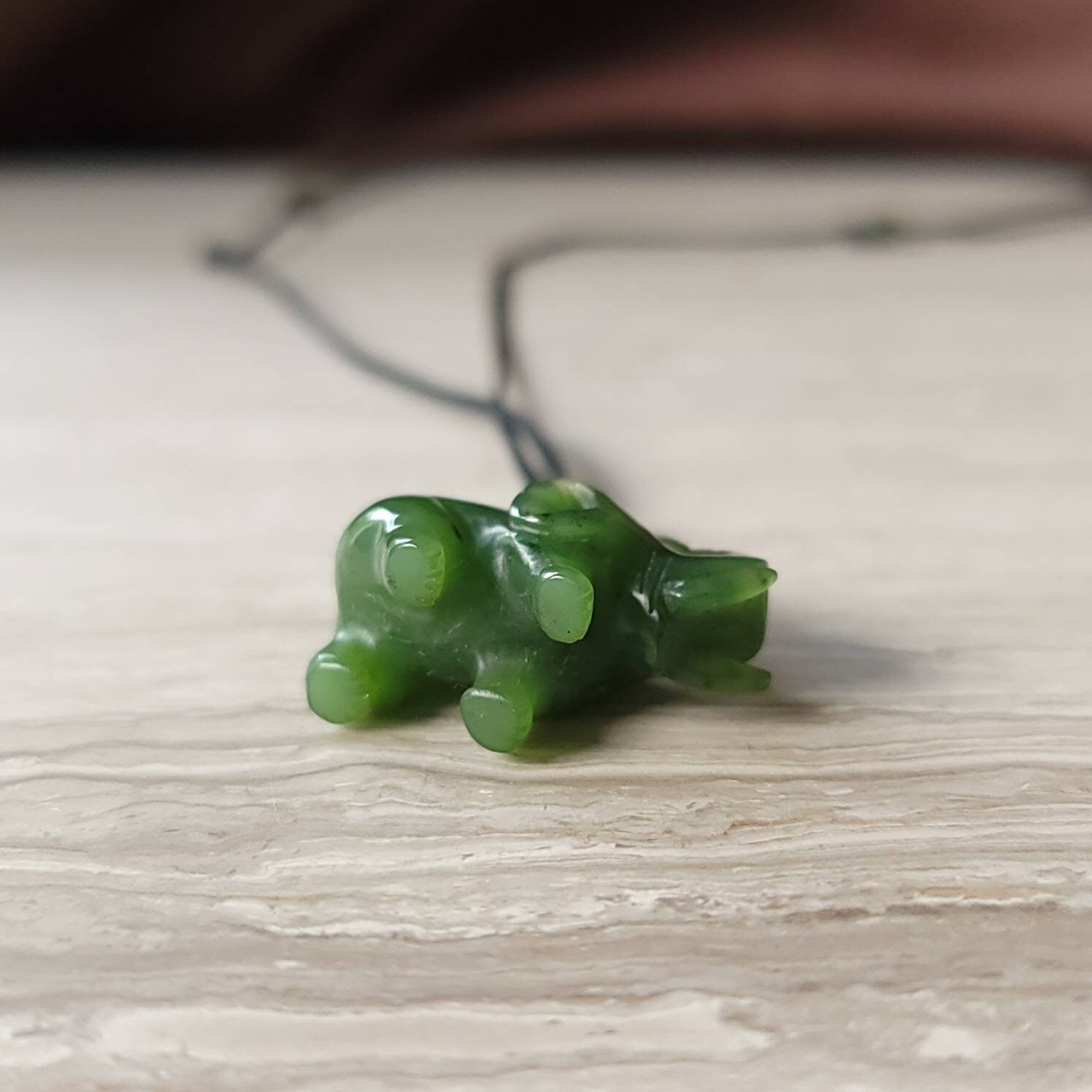 large jade elephant necklace