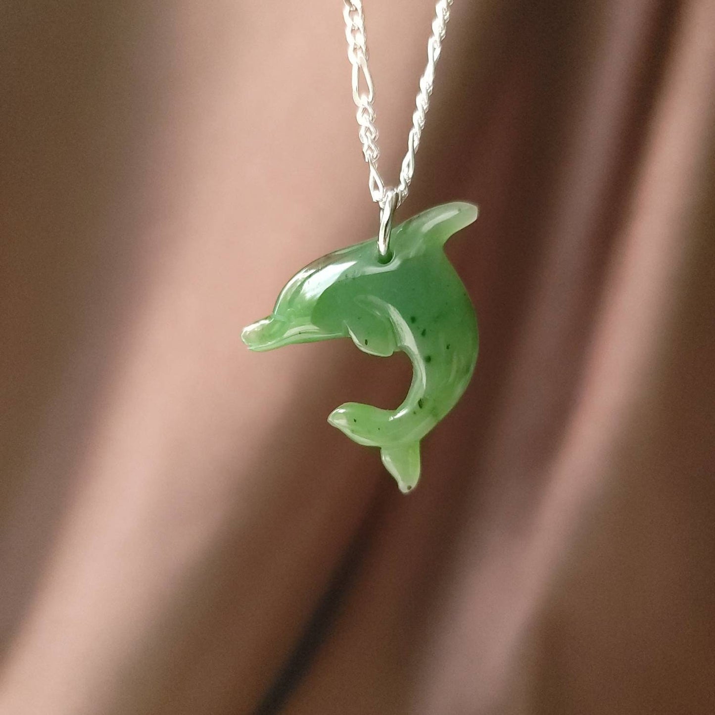 large jade dolphin pendant