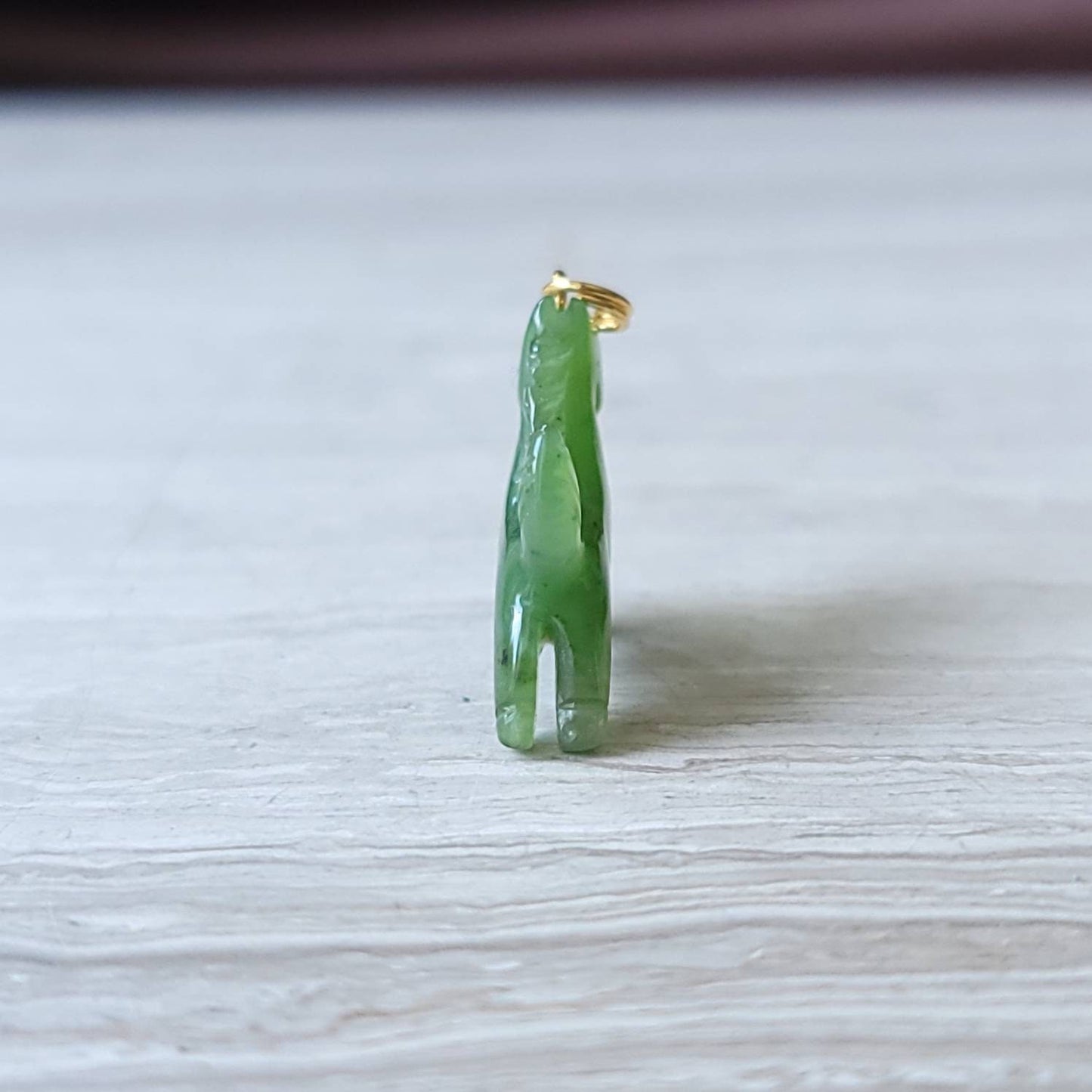 jade prancing horse charm pendant