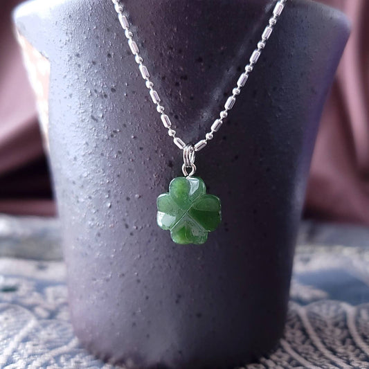 jade 4 leave clover charm