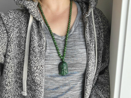 Guan Yin Jade Goddess Necklace