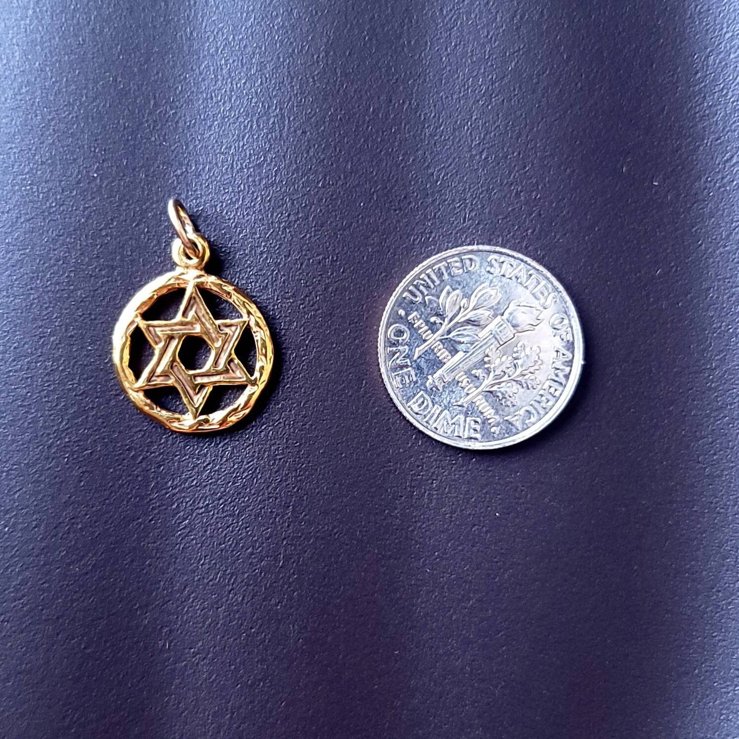 Star of David Charm Pendant