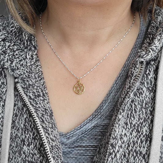 Star of David Charm Pendant