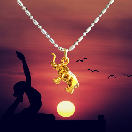 Gold elephant charm