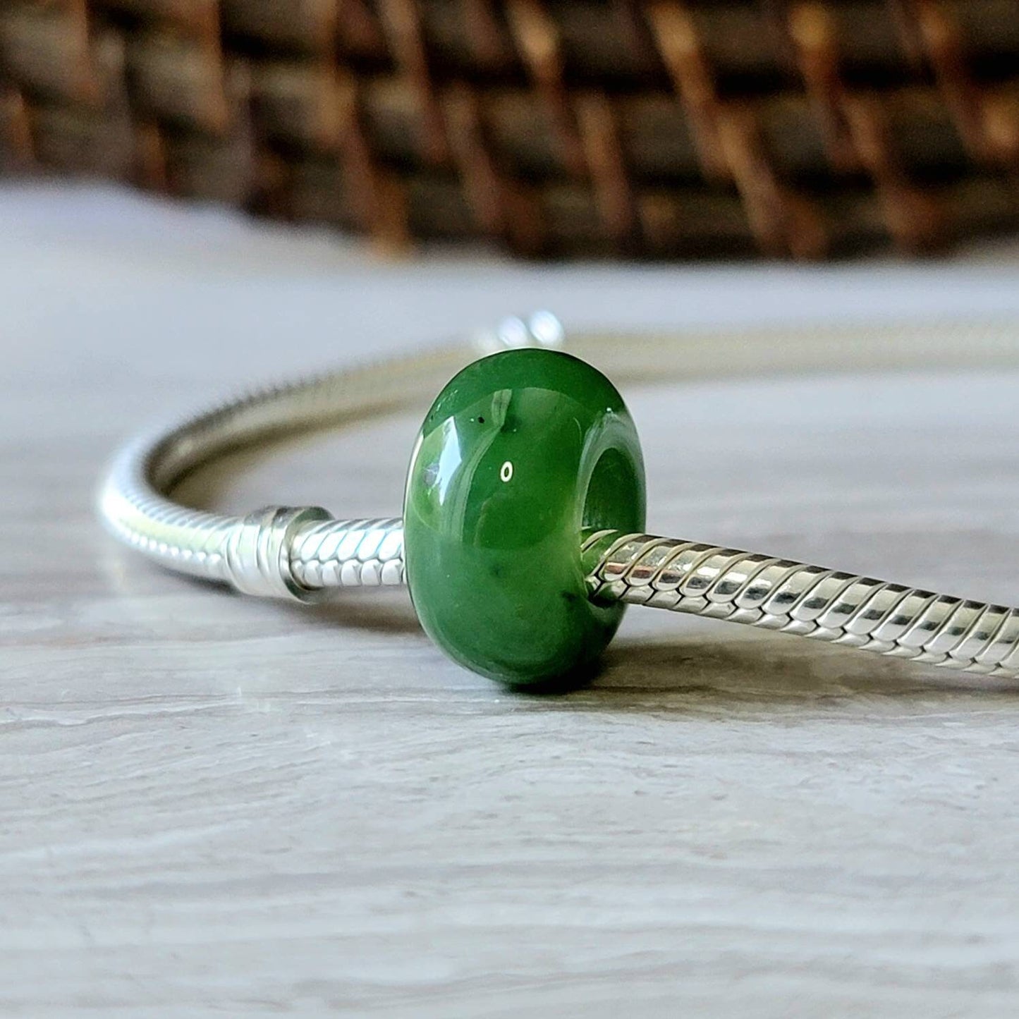 jade spacer bead