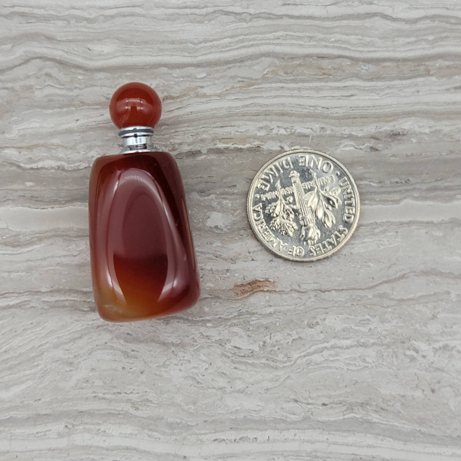 carnelian aromatherapy necklace