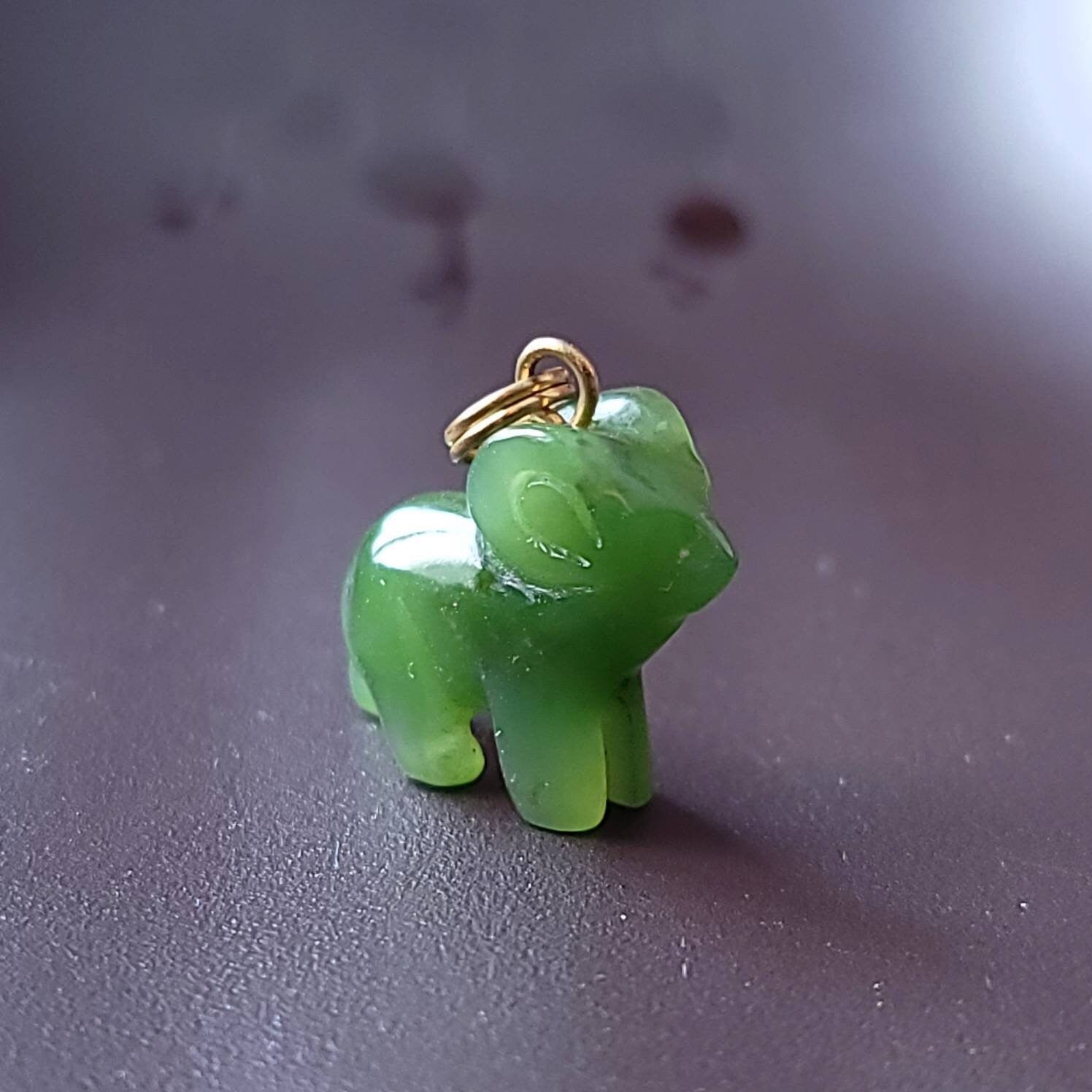 jade ram sheep charm pendant