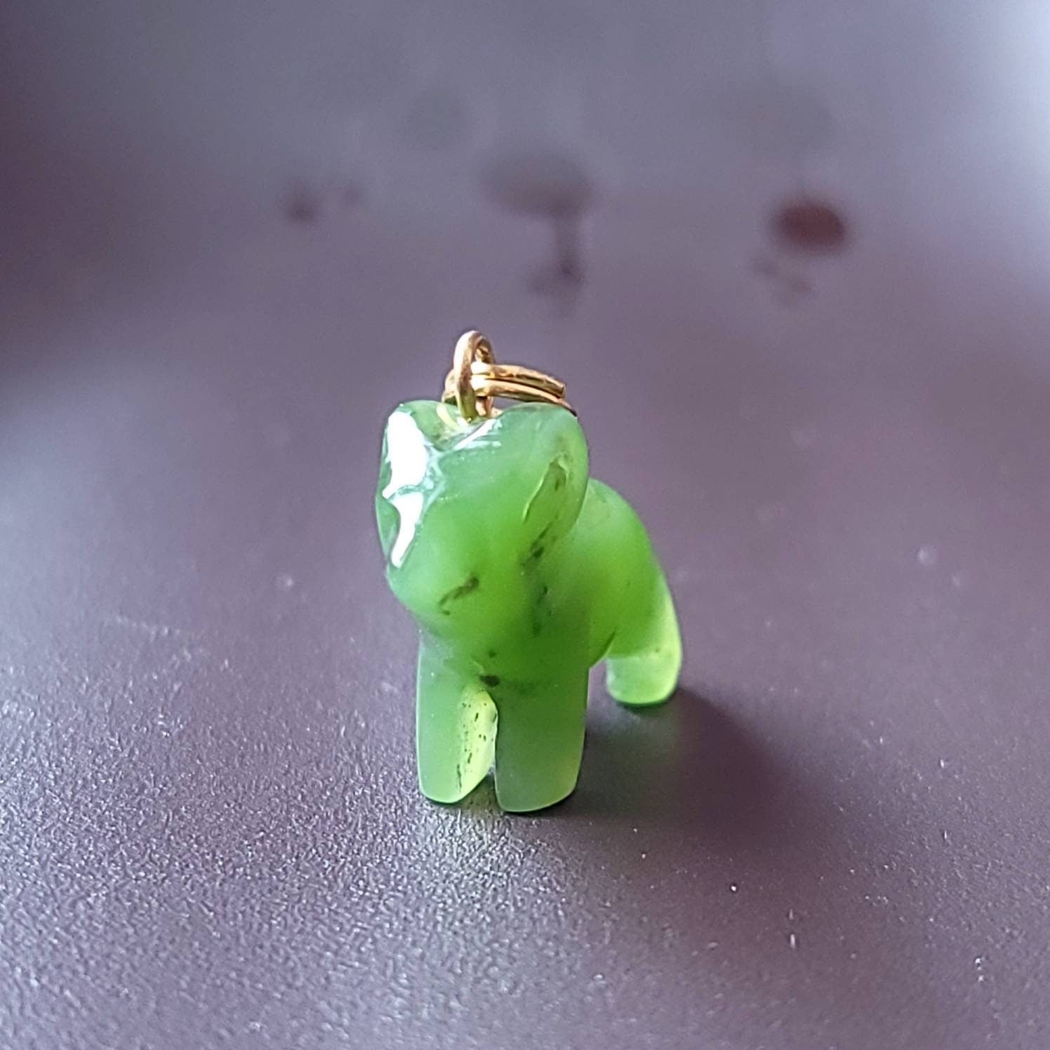 jade ram sheep charm pendant