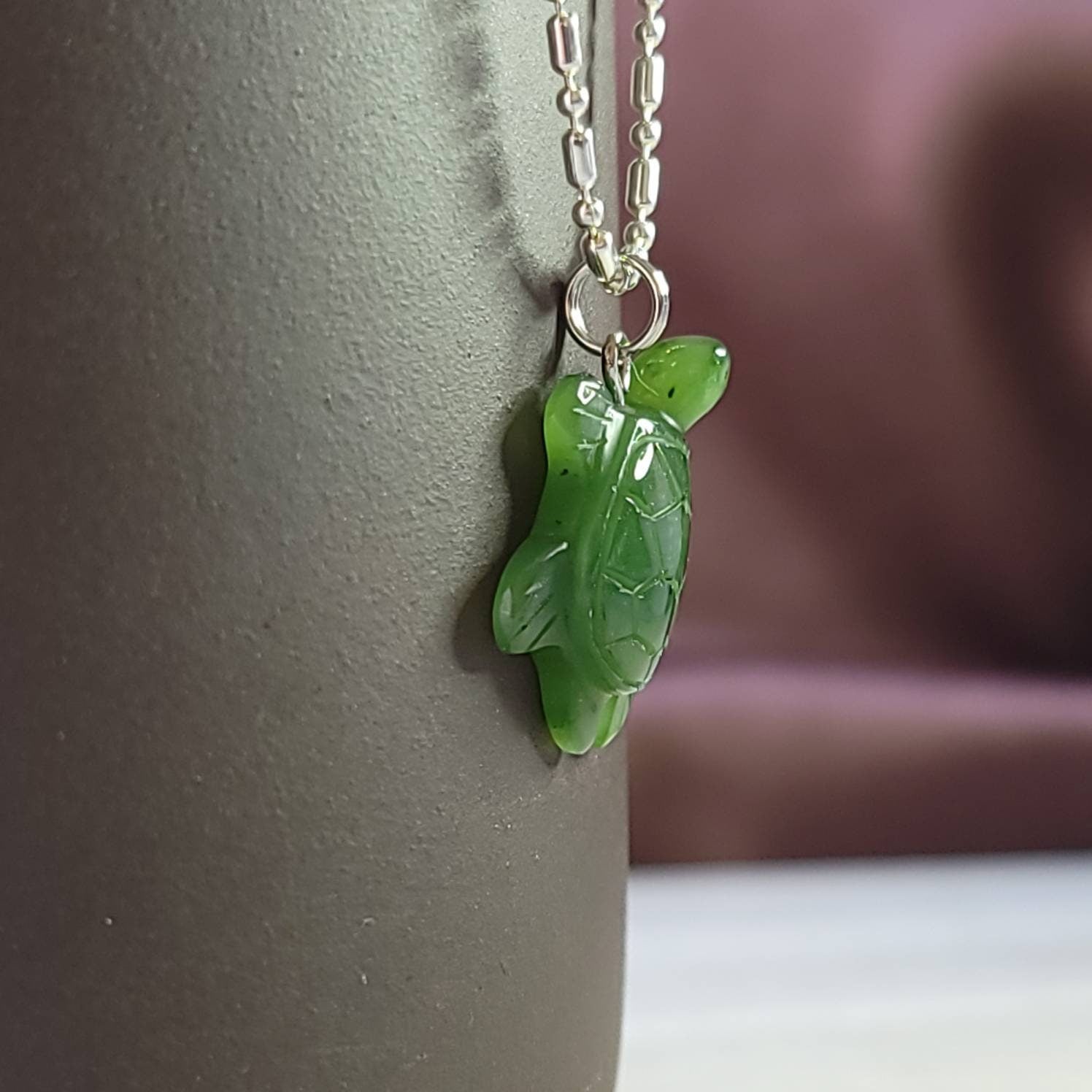 jade turtle pendant necklace