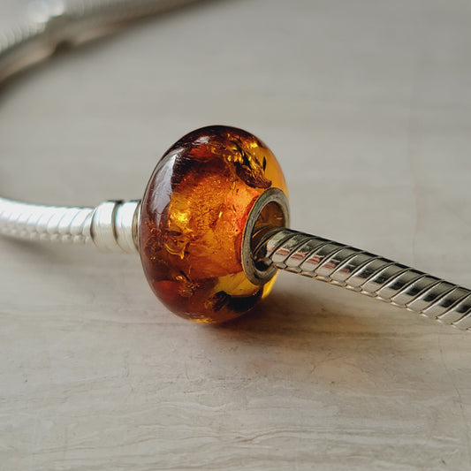 baltic amber bead for Pandora bracelet