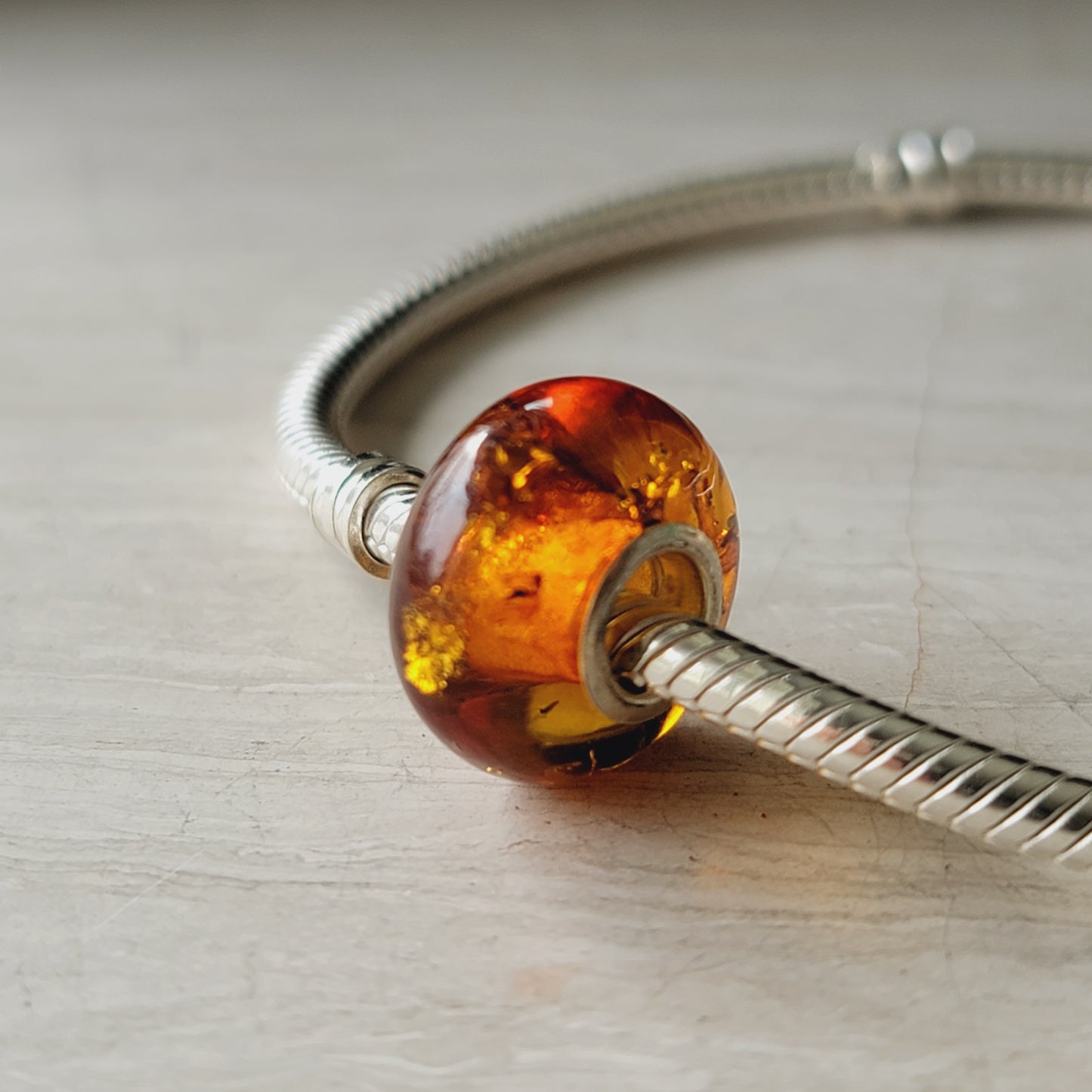 baltic amber bead for Pandora bracelet