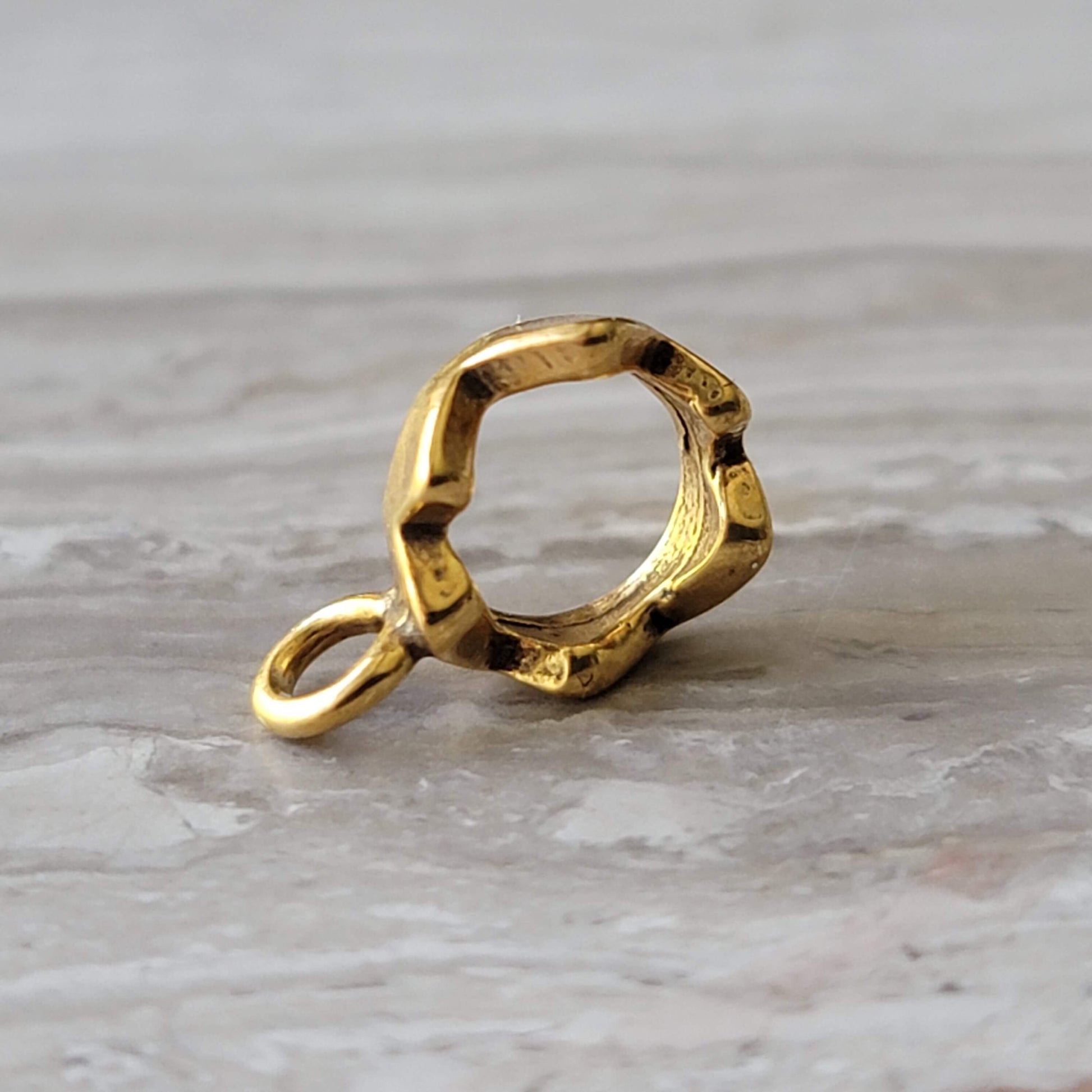 Gold Crown Charm Bead Holder Bracelet Bead for European bracelets