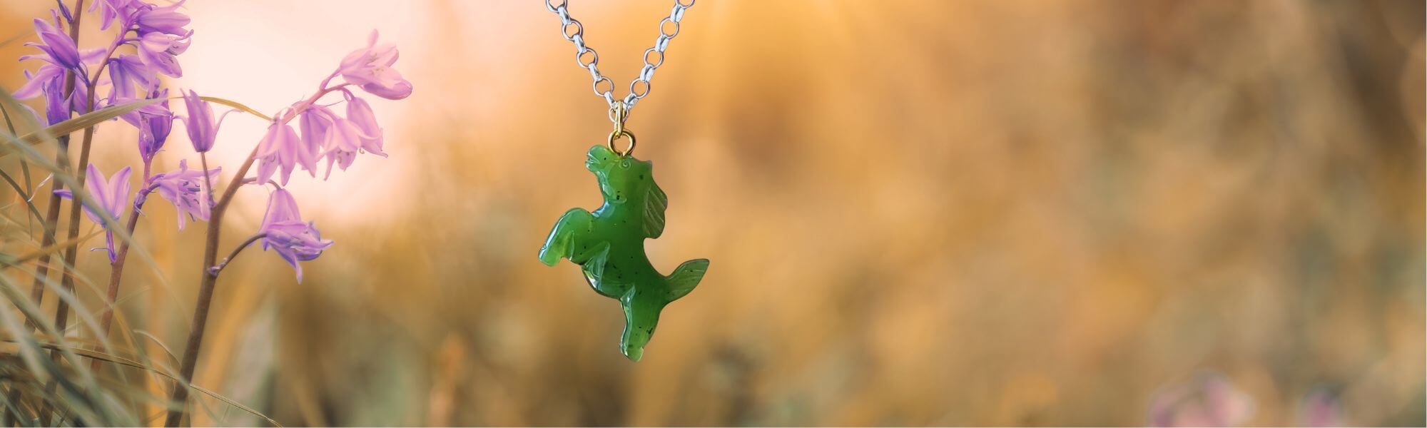 Jade Prancing Pony Charm