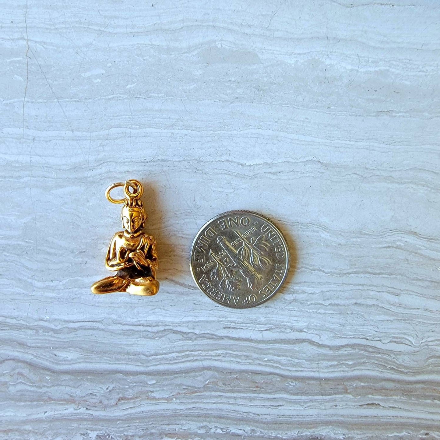 Gold buddha pendant guanyin