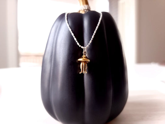 jellyfish gold charm 