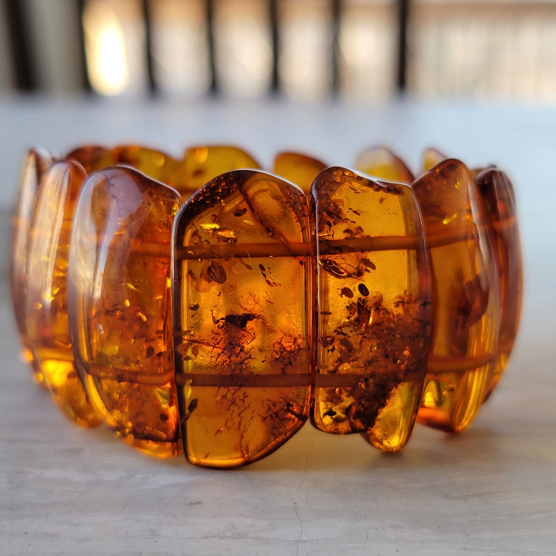 large baltic amber bracelet