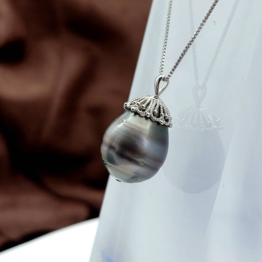 baroque  tahitian pearl necklace