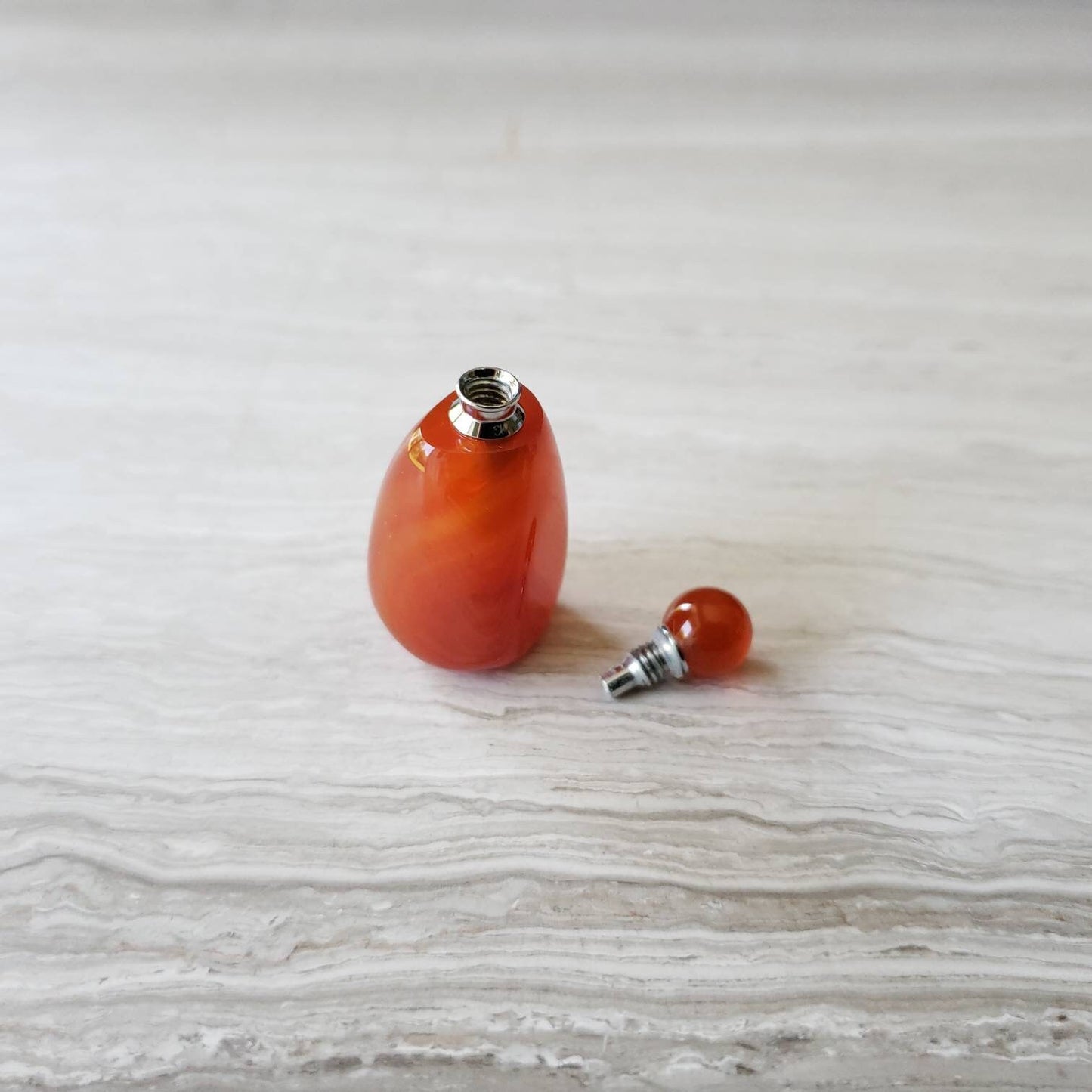 carnelian aromatherapy necklace