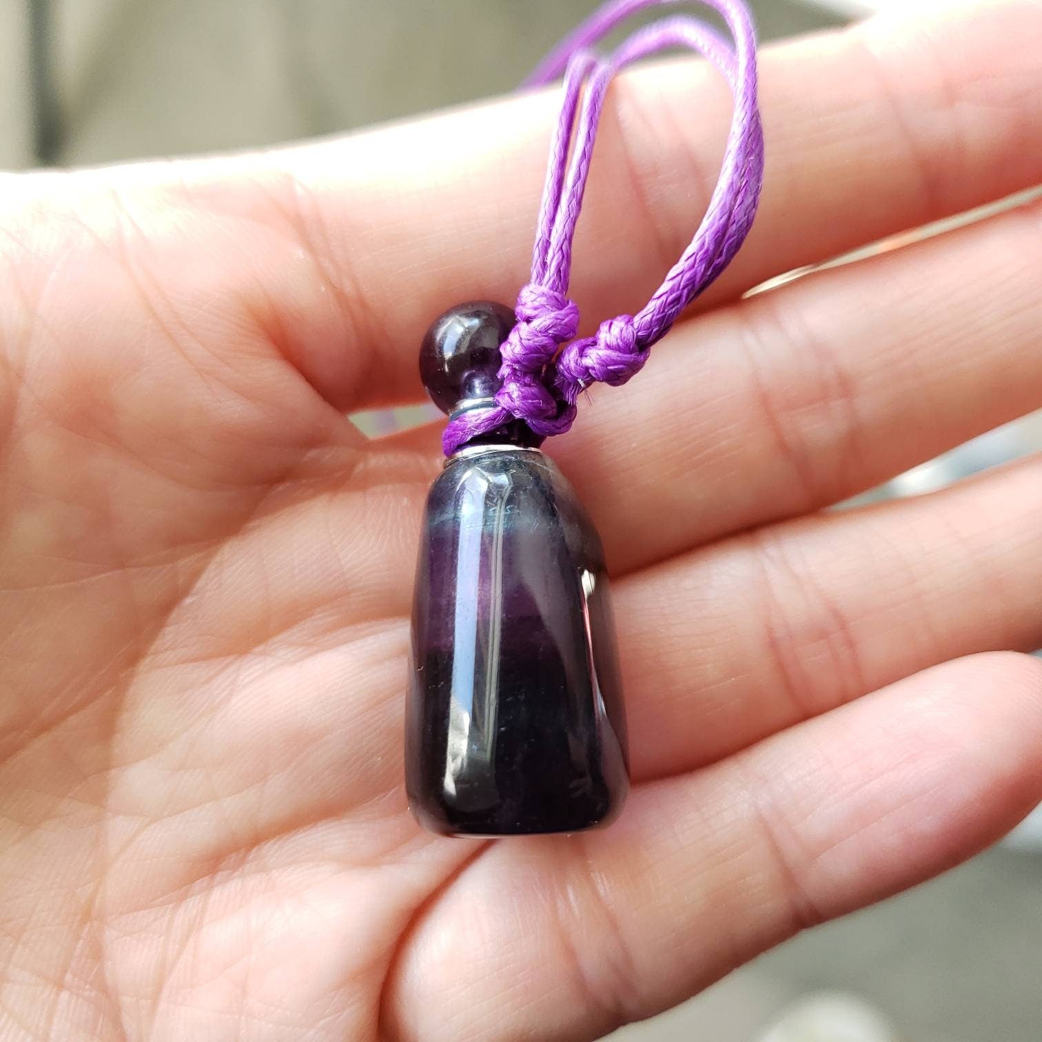 Purple on sale fluorite necklace