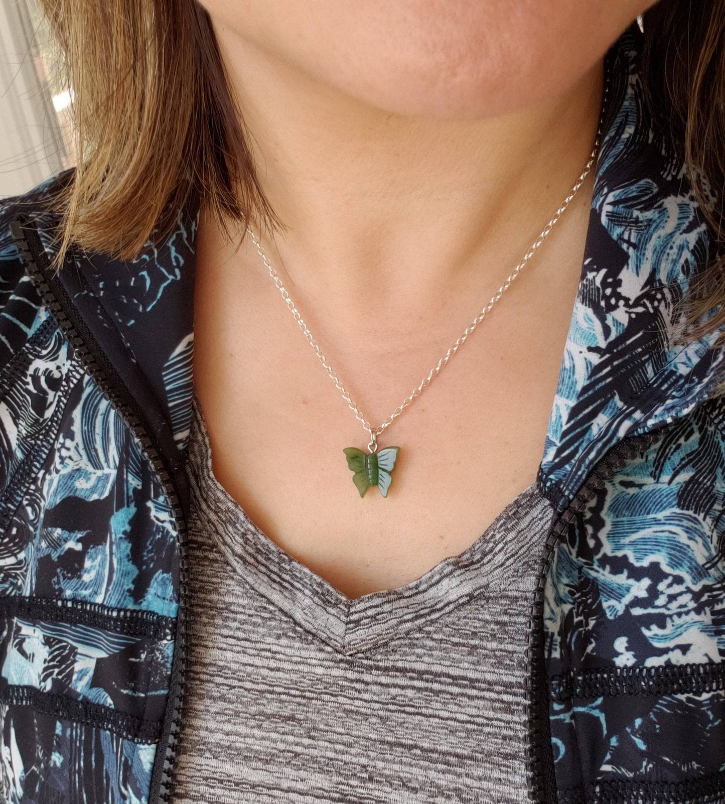 jade butterfly charm