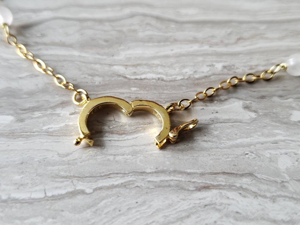 Gold plated chain with custom clasp