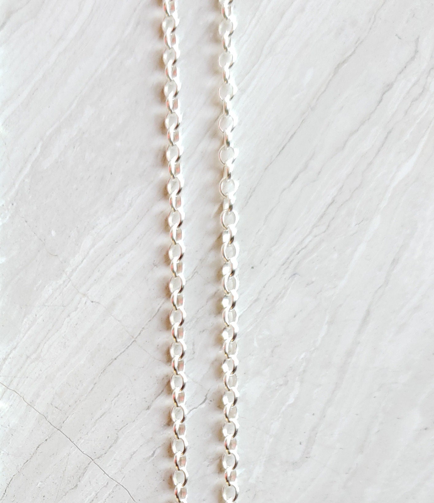 sterling silver rolo chain 18"