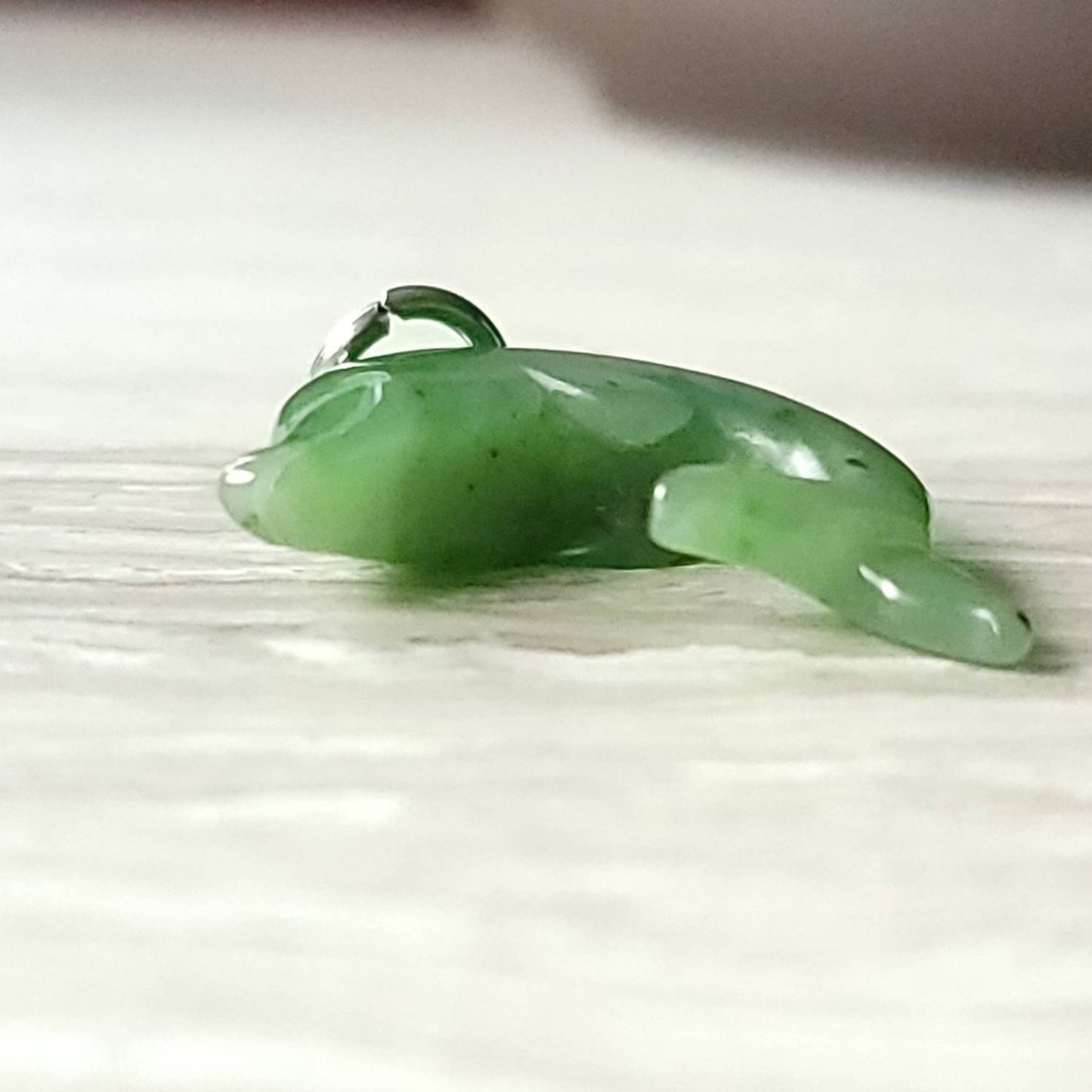 large jade dolphin pendant