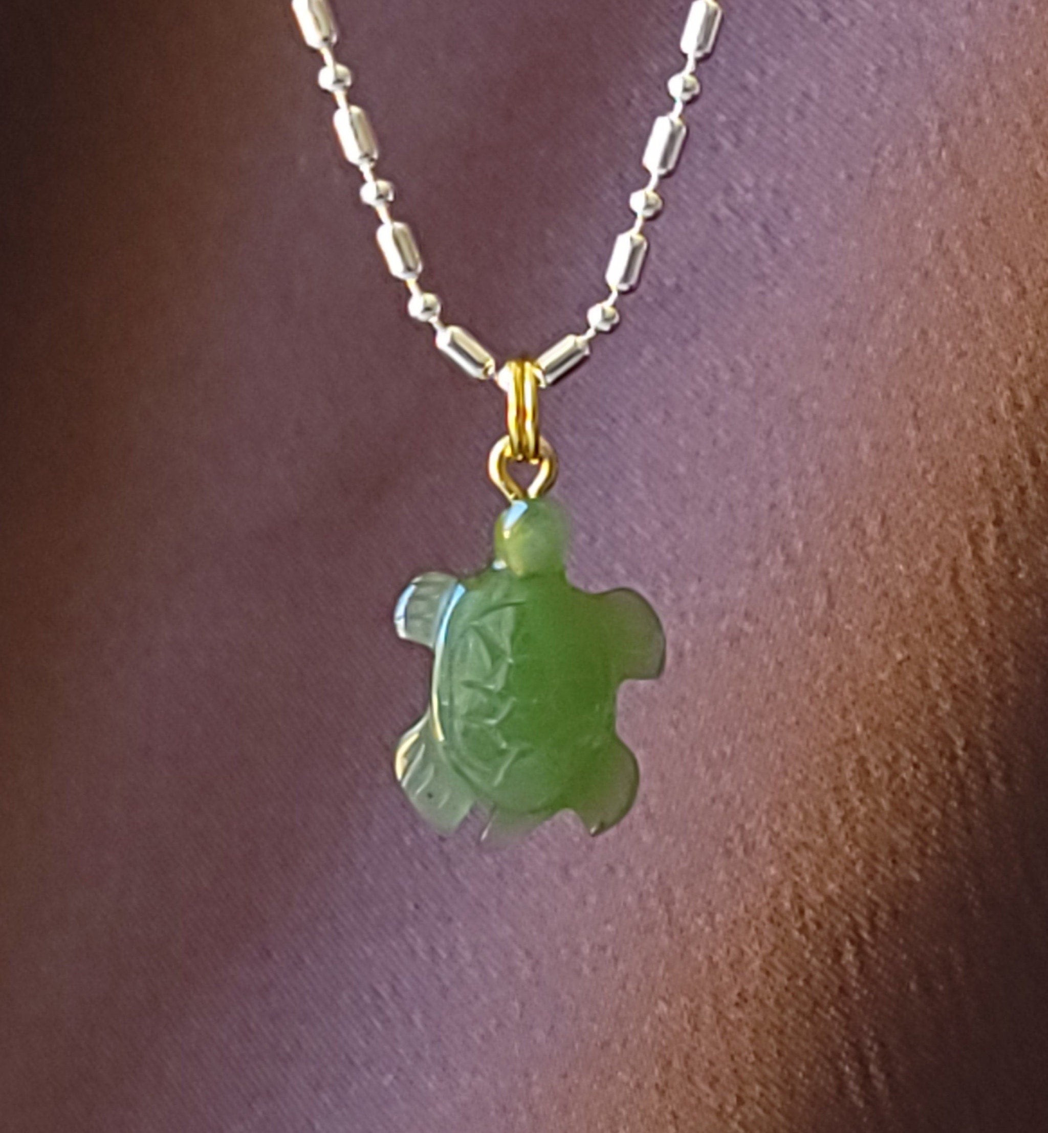 Jade deals turtle necklace